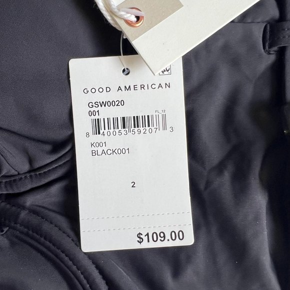 Good American Showoff Black One Piece Swimsuit Black - Picture 13 of 13